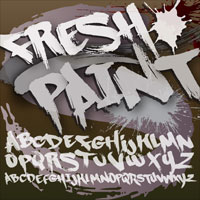 fresh paint graffiti font