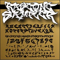 Raseone graffiti font
