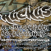 ruckus graffiti font