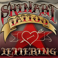 skinart tattoo font